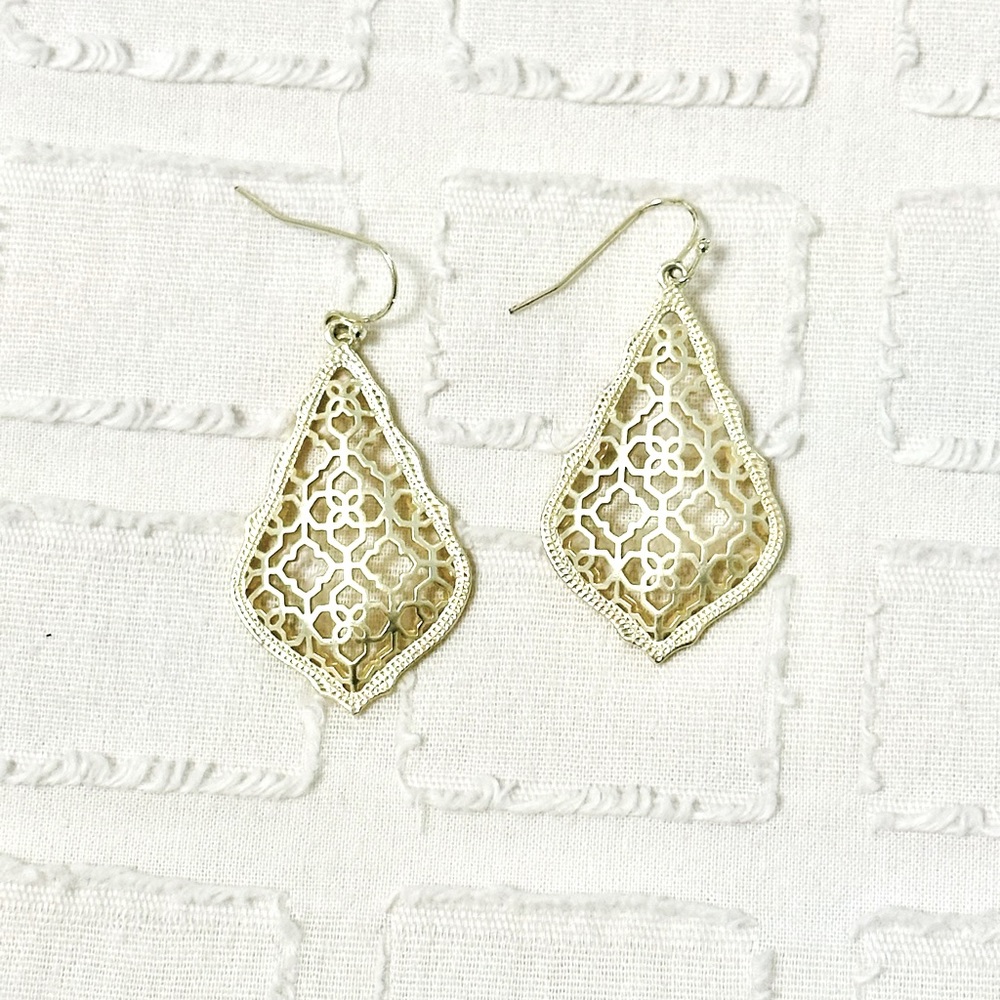 Kendra Scott gold earrings